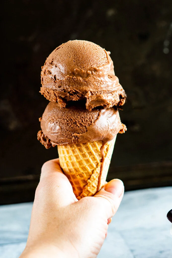 Sous Vide Chocolate Ice Cream